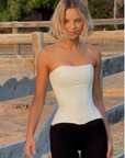 White Satin corset