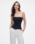 Satin corset