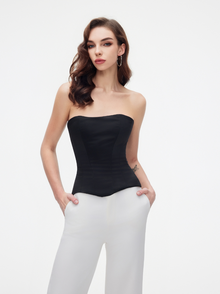 Satin corset