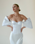 Libra corset white