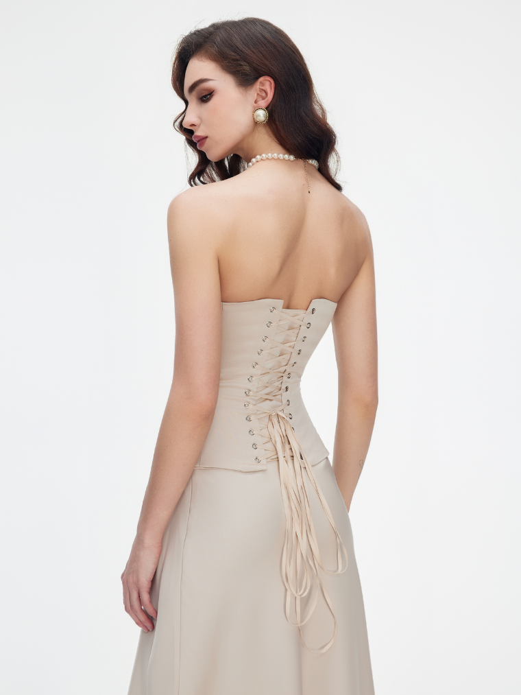 Corset en satin