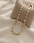 Woven wicker necklace