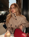 Bershka Cropped Trench Coat