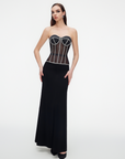 Secret form bra with rhinestones
