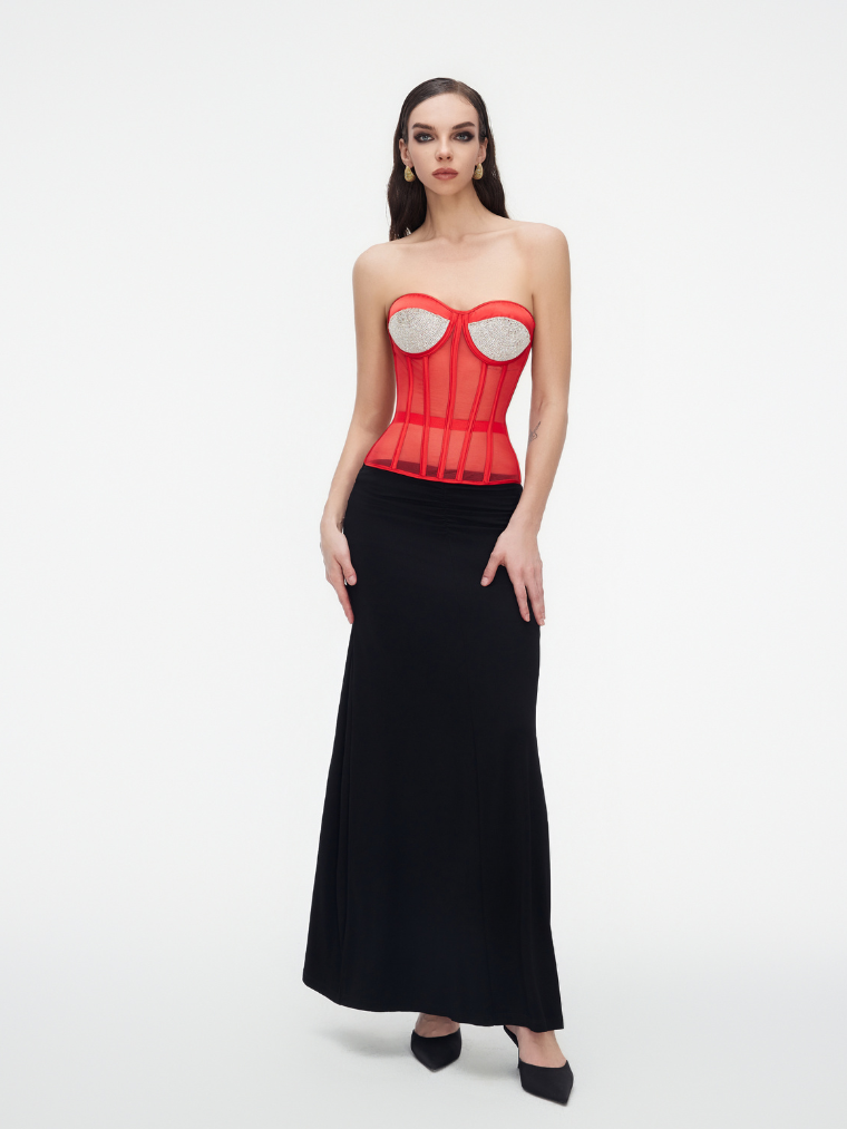 Temptation rhinestones red