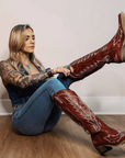 Amélie Embroidered Cowboy Boots