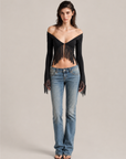 Cleo Fringe Top