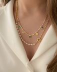 Cultured pearl necklace