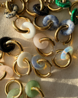 Stone earrings