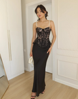 Nour Pearl Lace Corset