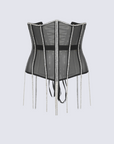 Cape with rhinestones fringe