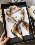Marguerite silk scarf