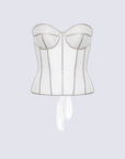 Secret form bra with rhinestones