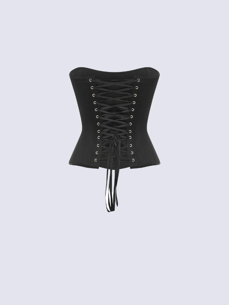 Corset en satin