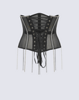 Cape with rhinestones fringe