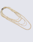 multi-layered pearl necklace