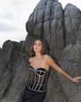 Secret form bra with rhinestones black