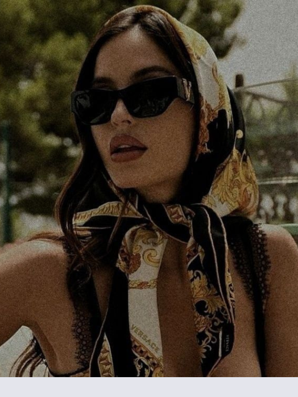 Marguerite silk scarf