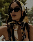 Marguerite silk scarf