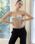 Temptation rhinestones beige