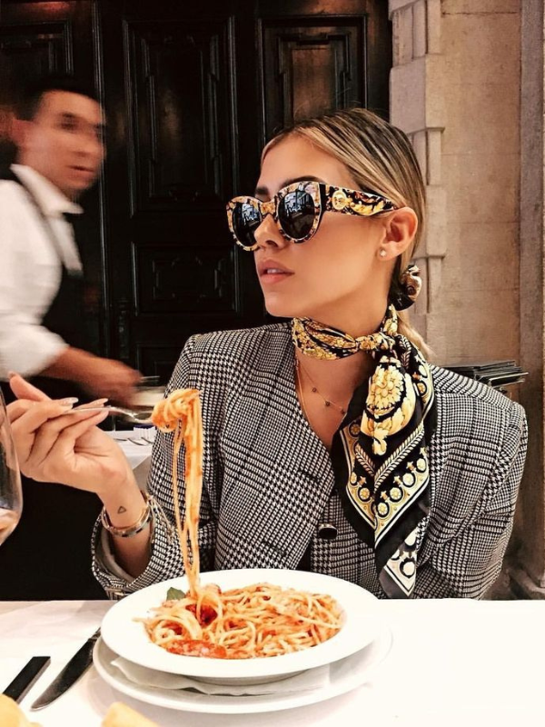 Marguerite silk scarf