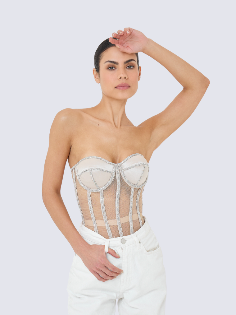 Secret form bra with rhinestones – Perfect Corset NY Clothing