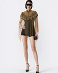 Keira Fringe Cape