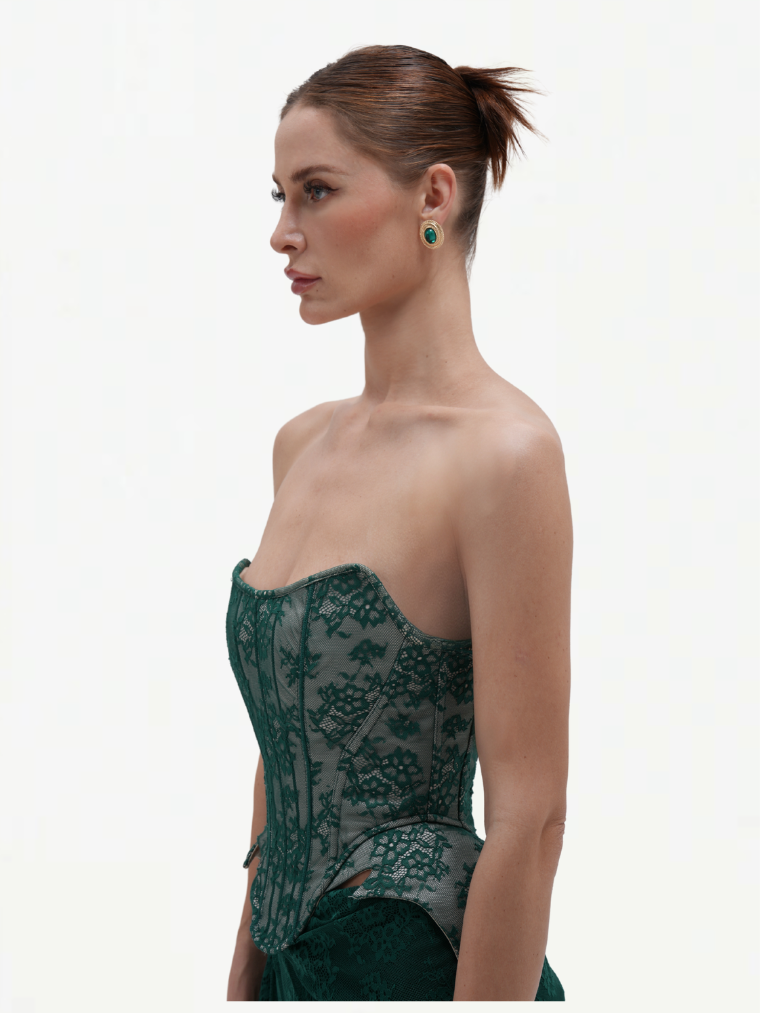 Emerald Luxe Corset Perfect Corset NY Clothing Emerald Luxe Corset Perfect Corset NY Clothing