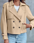 Bershka Cropped Trench Coat