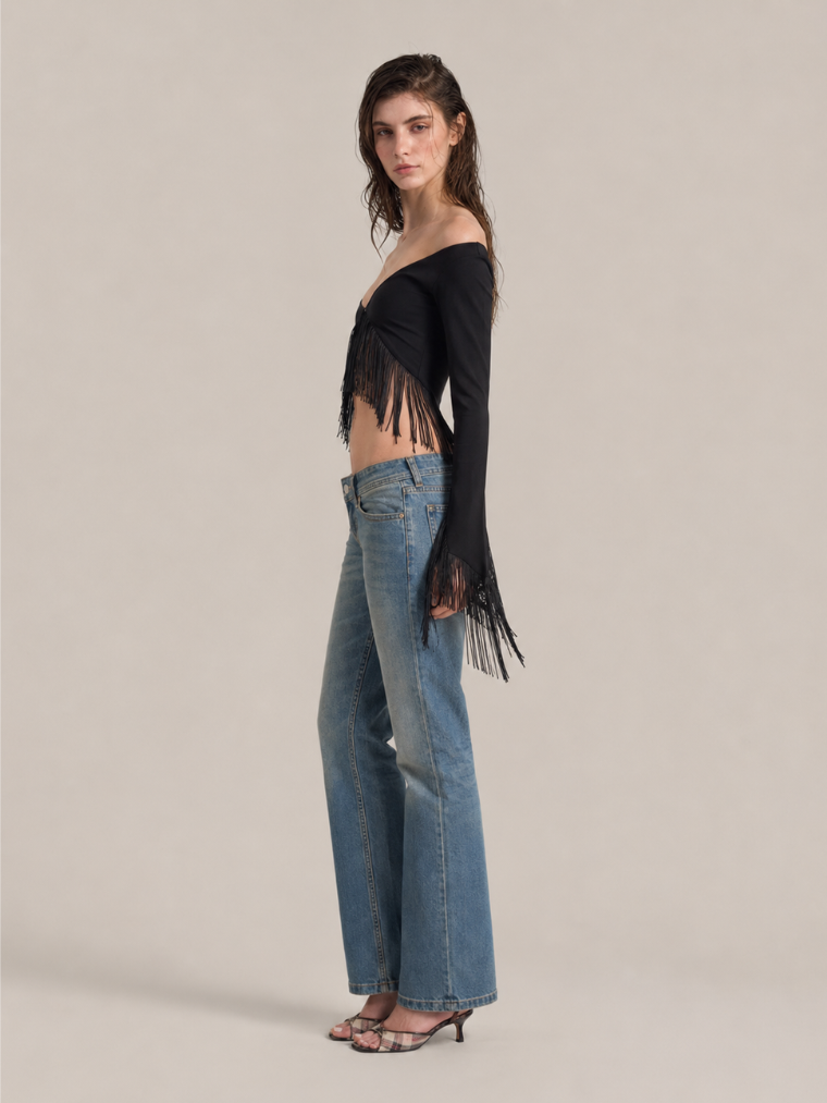 Cleo Fringe Top