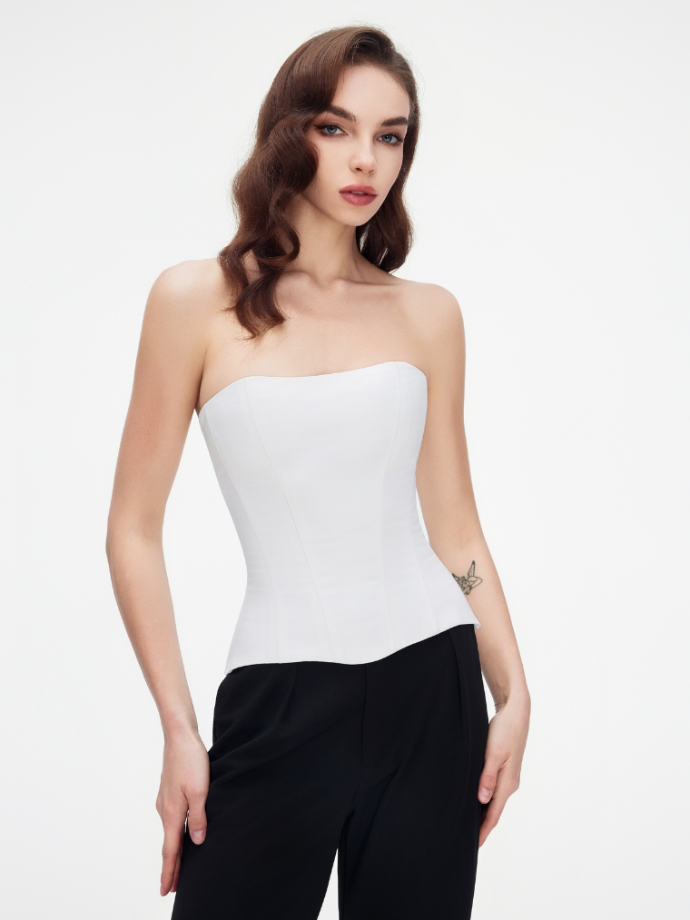 Satin corset
