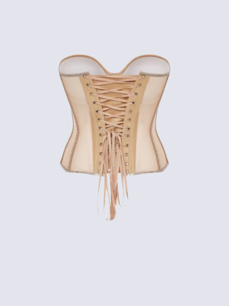 Secret form bra with rhinestones