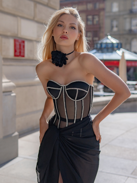 Secret form bra with rhinestones – Perfect Corset NY Clothing