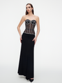 Secret form bra with rhinestones