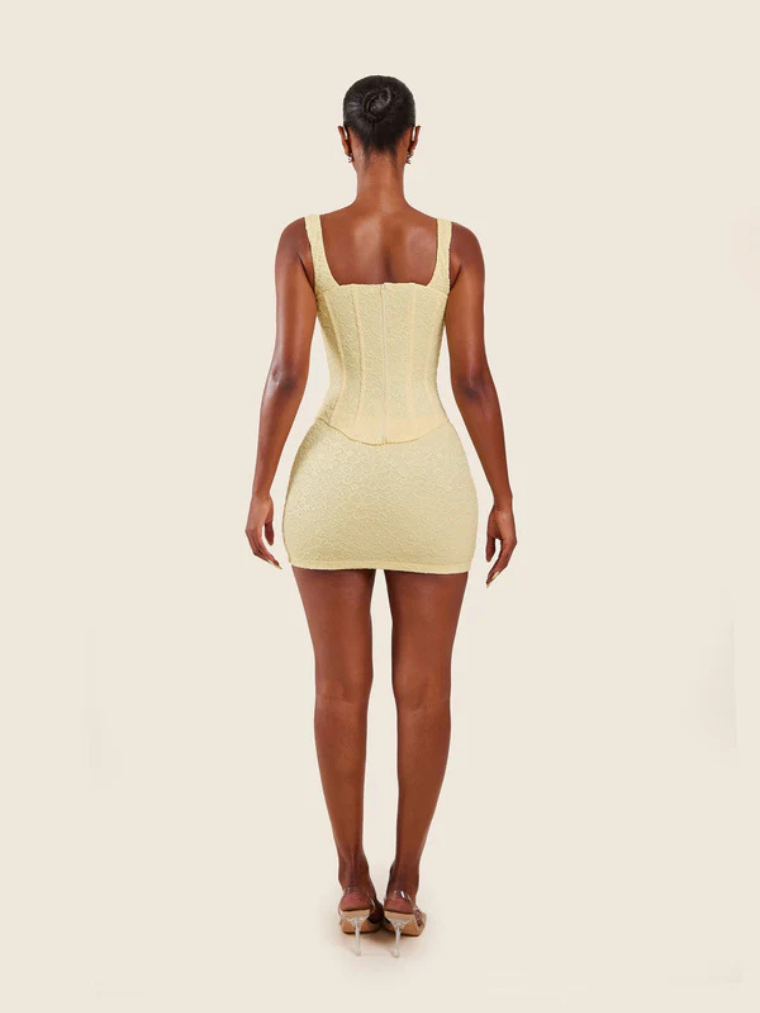 Lime Lace Corset
