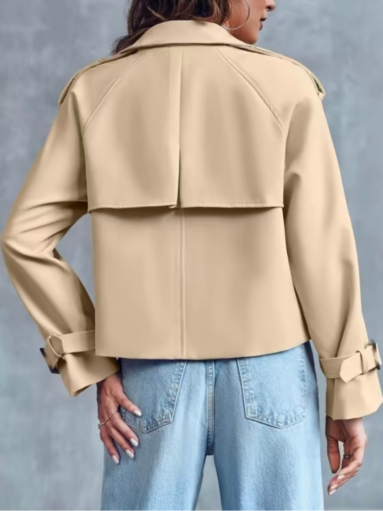 Bershka Cropped Trench Coat
