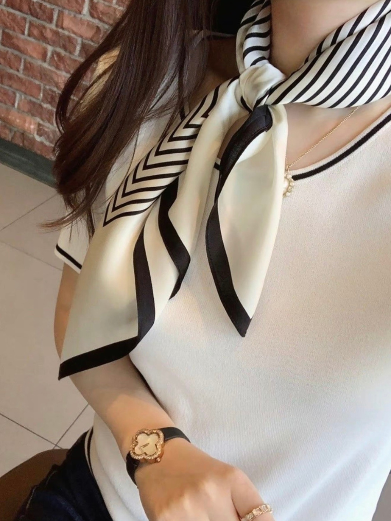 Foulard en soie Marguerite