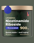 NR900 NAD+ Supplement with Nicotinamide Riboside, Resveratrol, Quercetin - Supports Skin Aging, Energy, Focus - 80 Capsules