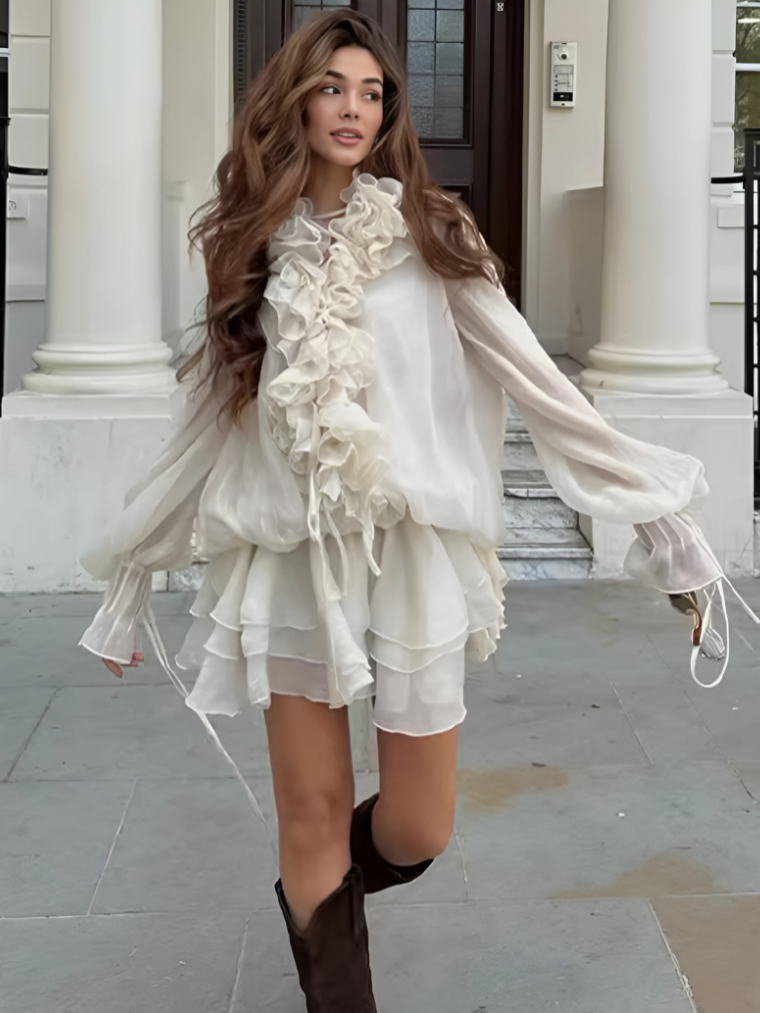 Alethea Ethereal Ruffled Set