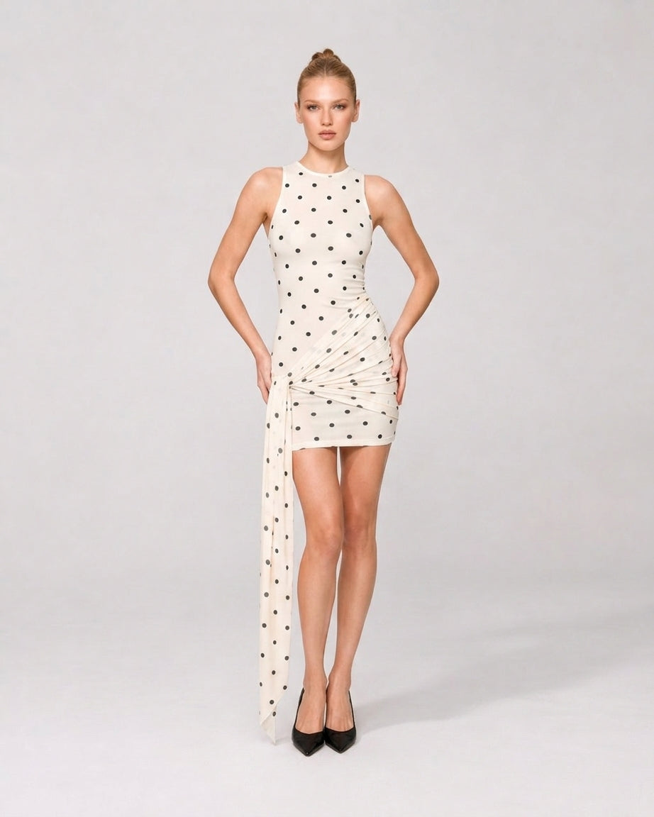 Fluid Polka Dress