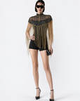 Keira Fringe Cape
