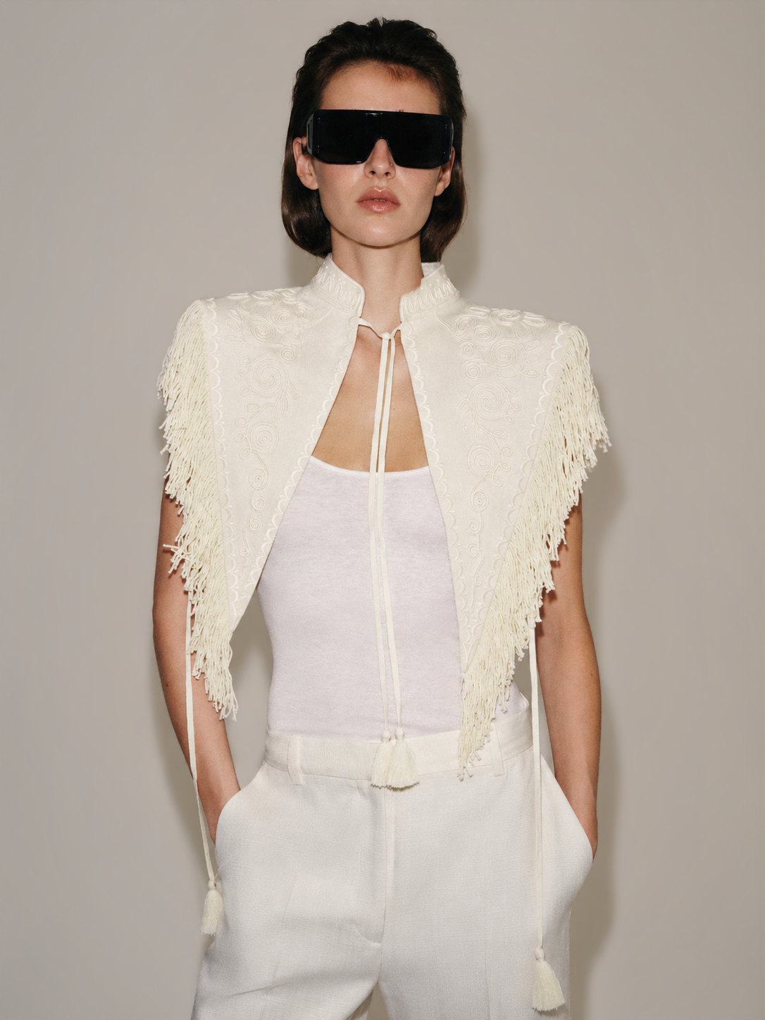 Carlotta Fringe Cape