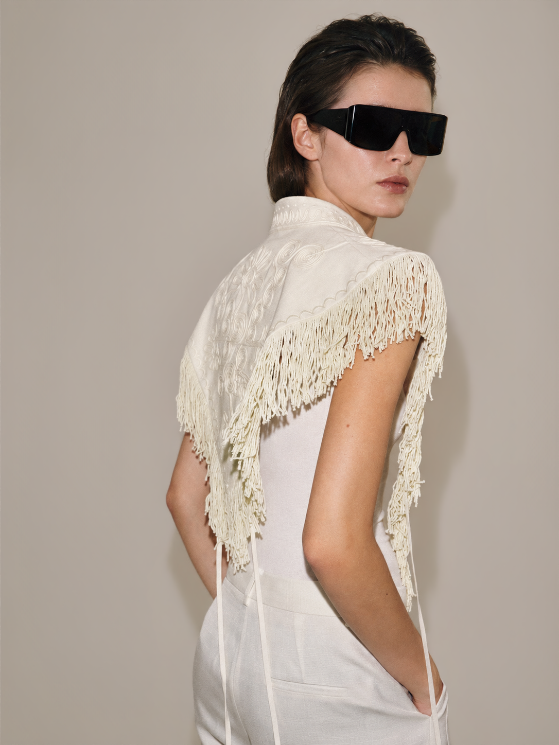 Carlotta Fringe Cape
